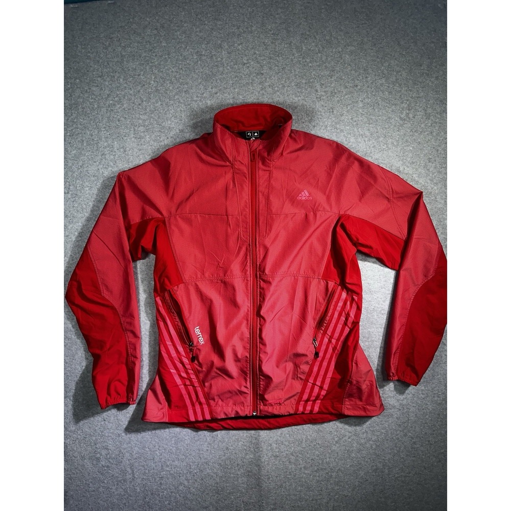 Adidas Terrex Mens Orange Windstopper Softshell Trail Running Jacket Medium